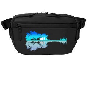 Funny Guitar Lake Shadow Love Guitar Musician Crossbody Pack