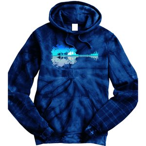 Funny Guitar Lake Shadow Love Guitar Musician Tie Dye Hoodie