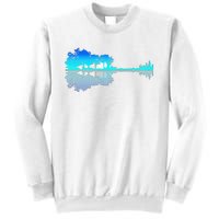 Funny Guitar Lake Shadow Love Guitar Musician Sweatshirt