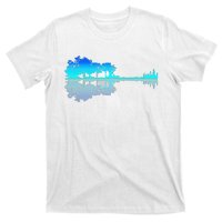 Funny Guitar Lake Shadow Love Guitar Musician T-Shirt