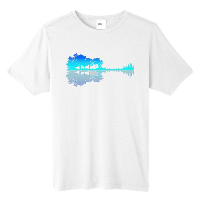 Funny Guitar Lake Shadow Love Guitar Musician Tall Fusion ChromaSoft Performance T-Shirt