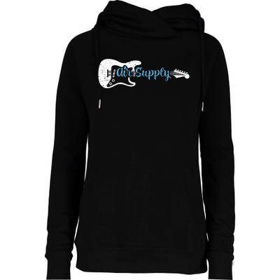 Funny Guitar Lover Air Supply Womens Funnel Neck Pullover Hood