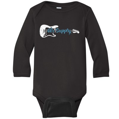 Funny Guitar Lover Air Supply Baby Long Sleeve Bodysuit