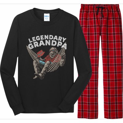 Funny Grandpa Legendary Saying Long Sleeve Pajama Set