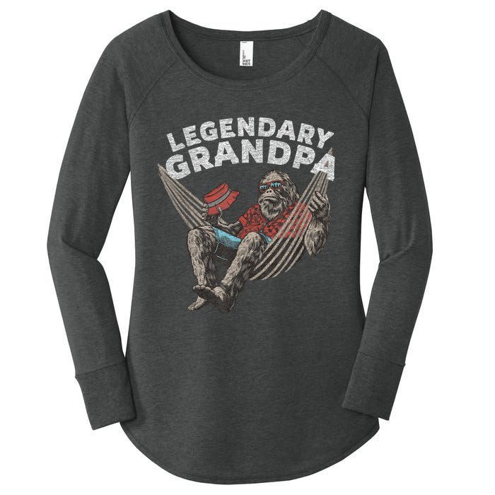 Funny Grandpa Legendary Saying Women's Perfect Tri Tunic Long Sleeve Shirt