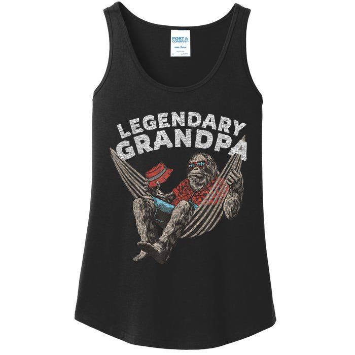 Funny Grandpa Legendary Saying Ladies Essential Tank