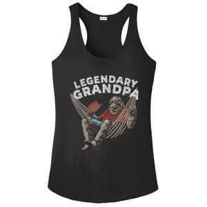 Funny Grandpa Legendary Saying Ladies PosiCharge Competitor Racerback Tank