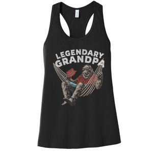 Funny Grandpa Legendary Saying Women's Racerback Tank