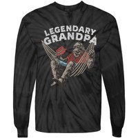 Funny Grandpa Legendary Saying Tie-Dye Long Sleeve Shirt