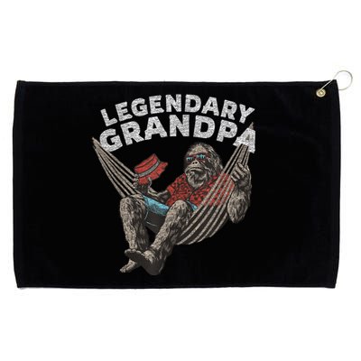 Funny Grandpa Legendary Saying Grommeted Golf Towel