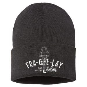 Fra Gee Lay That Must Be Italian Retro Christmas Sustainable Knit Beanie