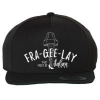 Fra Gee Lay That Must Be Italian Retro Christmas Wool Snapback Cap