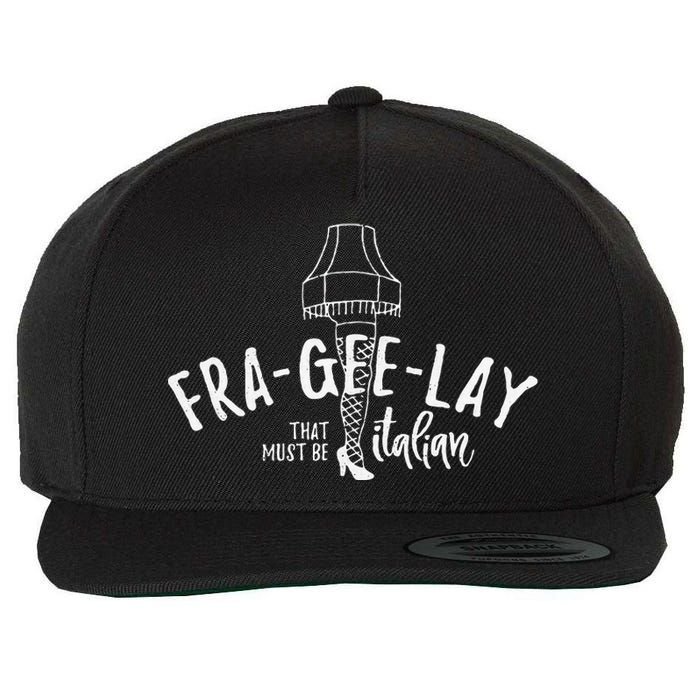 Fra Gee Lay That Must Be Italian Retro Christmas Wool Snapback Cap