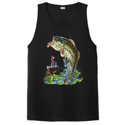 Fishing Graphic Large Mouth Bass Fish PosiCharge Competitor Tank