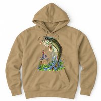 Fishing Graphic Large Mouth Bass Fish Hoodie