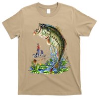 Fishing Graphic Large Mouth Bass Fish T-Shirt