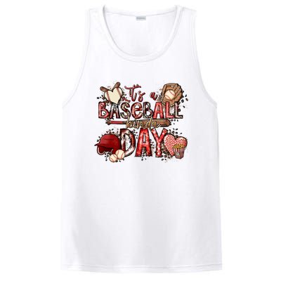 Funny Gramma Life It's A Baseball Kinda Day PosiCharge Competitor Tank