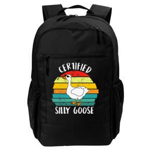 Funny Goose Lover Farmer Farm Life, Certified Silly Goose Daily Commute Backpack