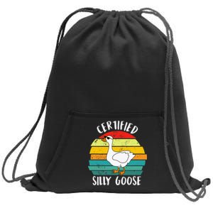 Funny Goose Lover Farmer Farm Life, Certified Silly Goose Sweatshirt Cinch Pack Bag