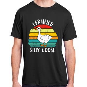 Funny Goose Lover Farmer Farm Life, Certified Silly Goose Adult ChromaSoft Performance T-Shirt