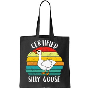 Funny Goose Lover Farmer Farm Life, Certified Silly Goose Tote Bag