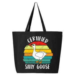 Funny Goose Lover Farmer Farm Life, Certified Silly Goose 25L Jumbo Tote