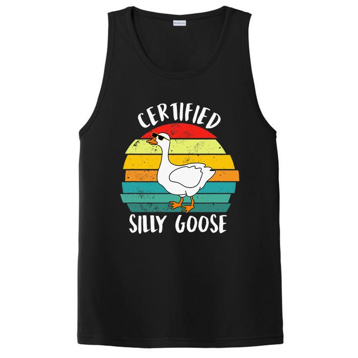 Funny Goose Lover Farmer Farm Life, Certified Silly Goose PosiCharge Competitor Tank