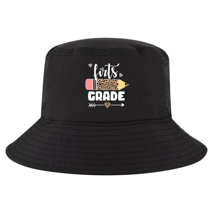 First Grade Leopard Pencil 1st Grader Students Teachers Cool Comfort Performance Bucket Hat