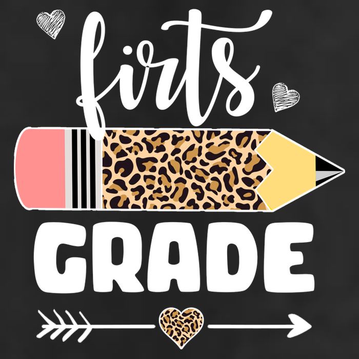 First Grade Leopard Pencil 1st Grader Students Teachers Cool Comfort Performance Bucket Hat