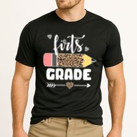 First Grade Leopard Pencil 1st Grader Students Teachers Performance Shirt