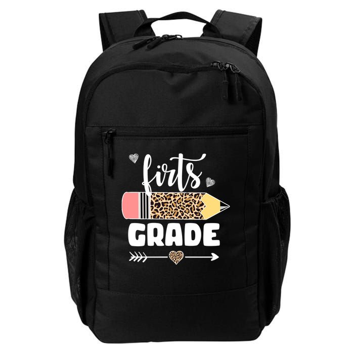 First Grade Leopard Pencil 1st Grader Students Teachers Backpack