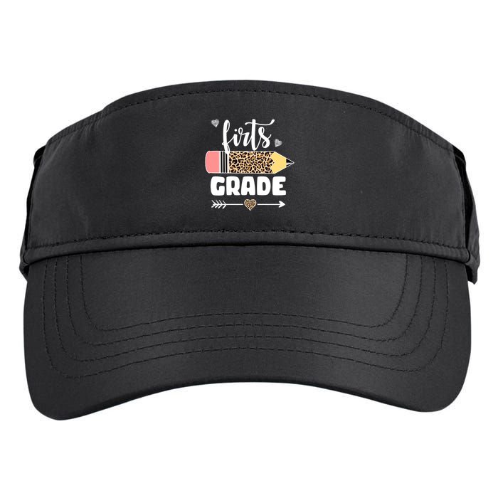 First Grade Leopard Pencil 1st Grader Students Teachers Adult Drive Performance Visor
