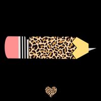 First Grade Leopard Pencil 1st Grader Students Teachers Mug