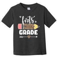 First Grade Leopard Pencil 1st Grader Students Teachers Toddler T-Shirt