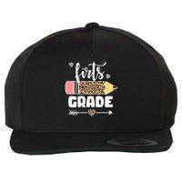 First Grade Leopard Pencil 1st Grader Students Teachers Wool Snapback Cap