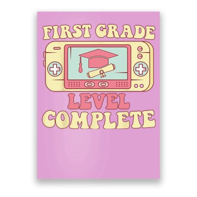 first Grade Level Complete Graduation Student Video games Poster