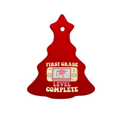 first Grade Level Complete Graduation Student Video games Ceramic Tree Ornament