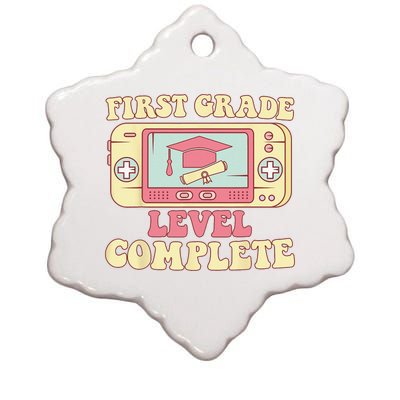 first Grade Level Complete Graduation Student Video games Ceramic Star Ornament