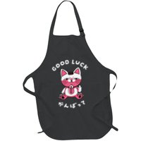 Funny Good Luck Japanese Cat Turbo Granny Yokai Cat Sarcasm Apron