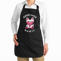 Funny Good Luck Japanese Cat Turbo Granny Yokai Cat Sarcasm Apron