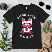 Funny Good Luck Japanese Cat Turbo Granny Yokai Cat Sarcasm Premium T-Shirt