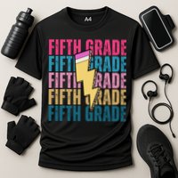Fifth Grade Lightning Pencil Back To School Cooling Performance Crew T-Shirt
