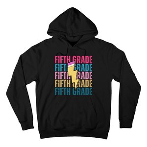 Fifth Grade Lightning Pencil Back To School Hoodie