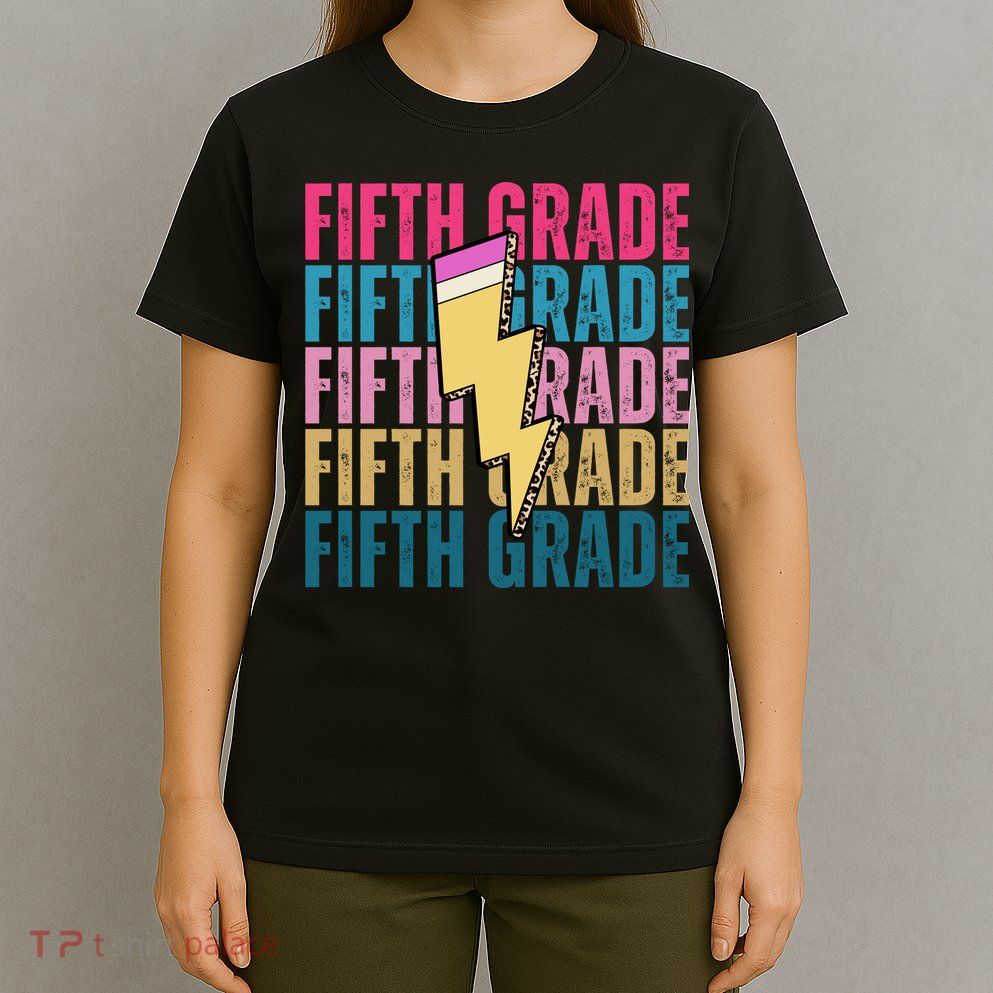 Fifth Grade Lightning Pencil Back To School T-Shirt