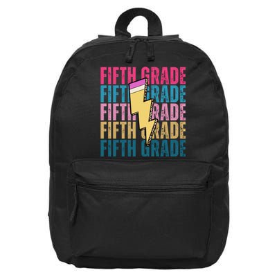 Fifth Grade Lightning Pencil Back To School 16 in Basic Backpack