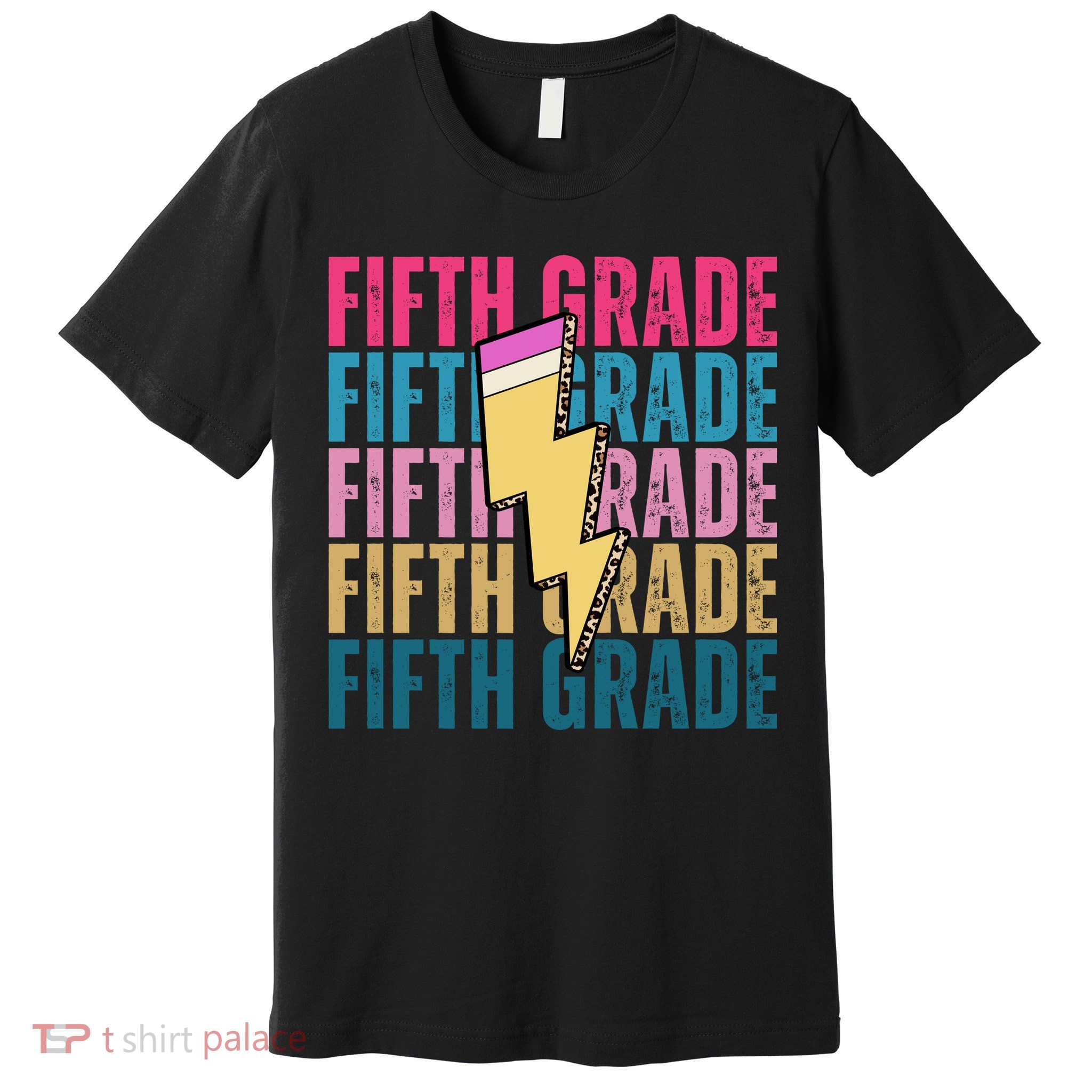 Fifth Grade Lightning Pencil Back To School Premium T-Shirt