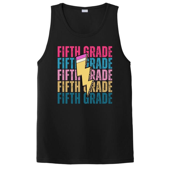 Fifth Grade Lightning Pencil Back To School PosiCharge Competitor Tank