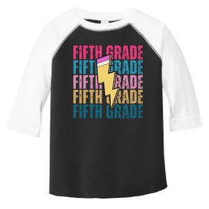 Fifth Grade Lightning Pencil Back To School Toddler Fine Jersey T-Shirt