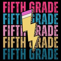 Fifth Grade Lightning Pencil Back To School Womens T-Shirt