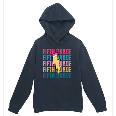 Fifth Grade Lightning Pencil Back To School Urban Pullover Hoodie